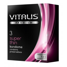 Ультратонкие презервативы VITALIS PREMIUM super thin - 3 шт.